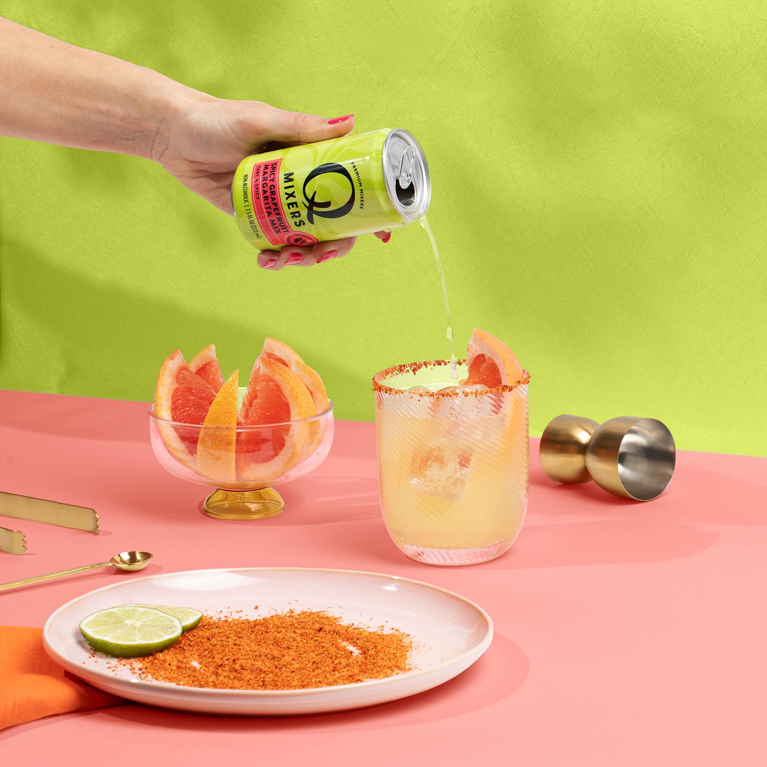 Q Mixers SpicyGrapefruit Margarita Action Can 1x1