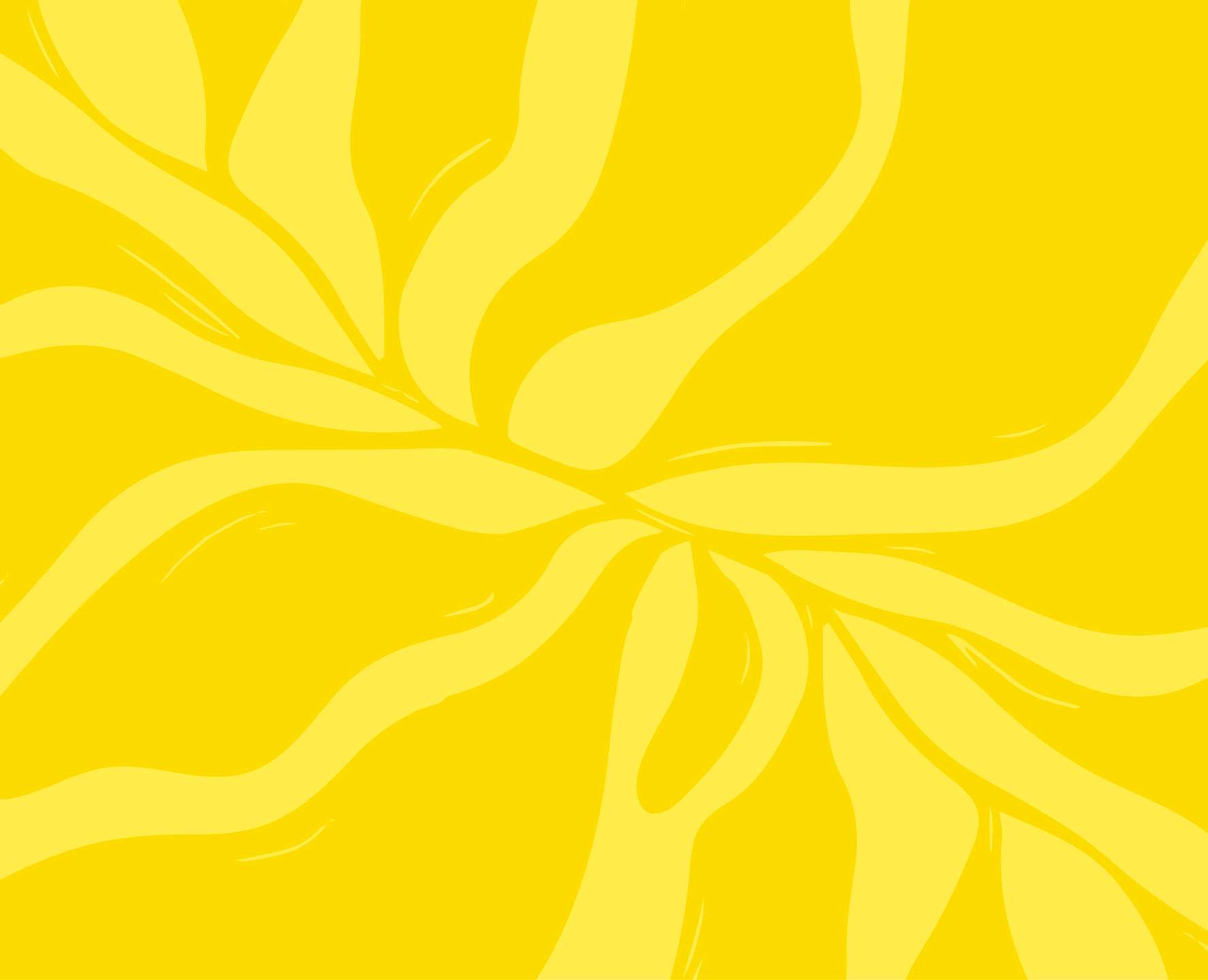 Q Mixers Botanical Pattern Yellow