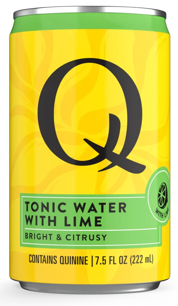 QMixers Tonic Water with Lime can