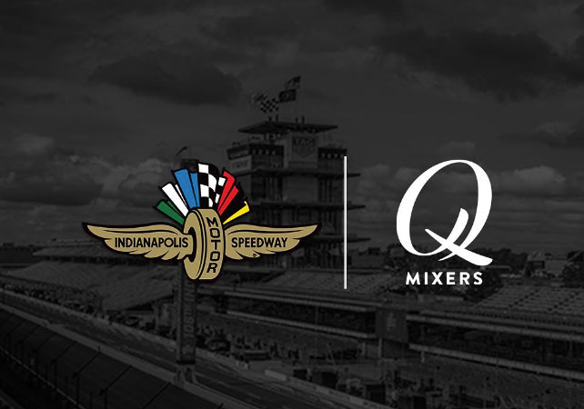 Indianapolis Motor Speedway and Q Mixers logos