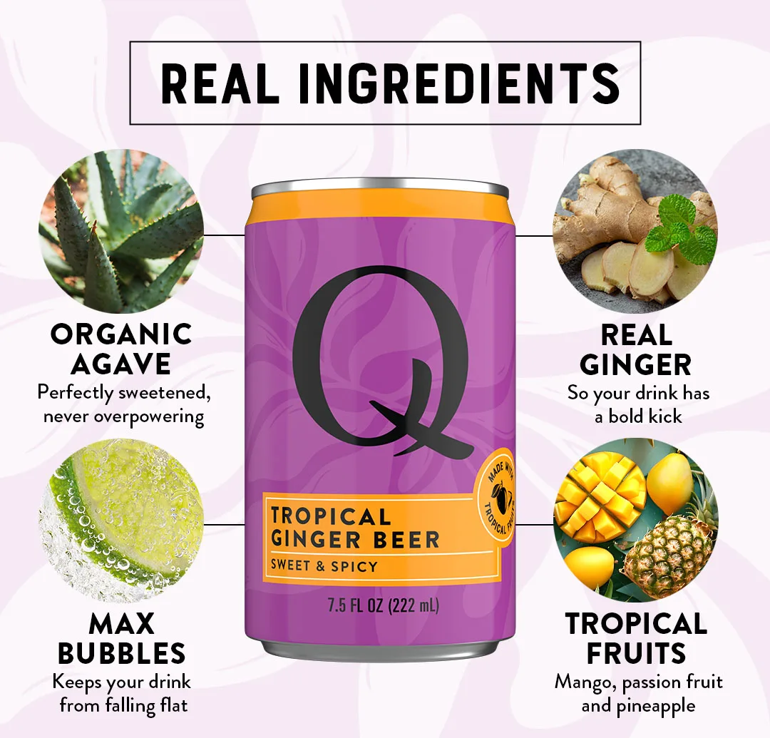 Q Mixers Ginger Beer Tropical Ingredients