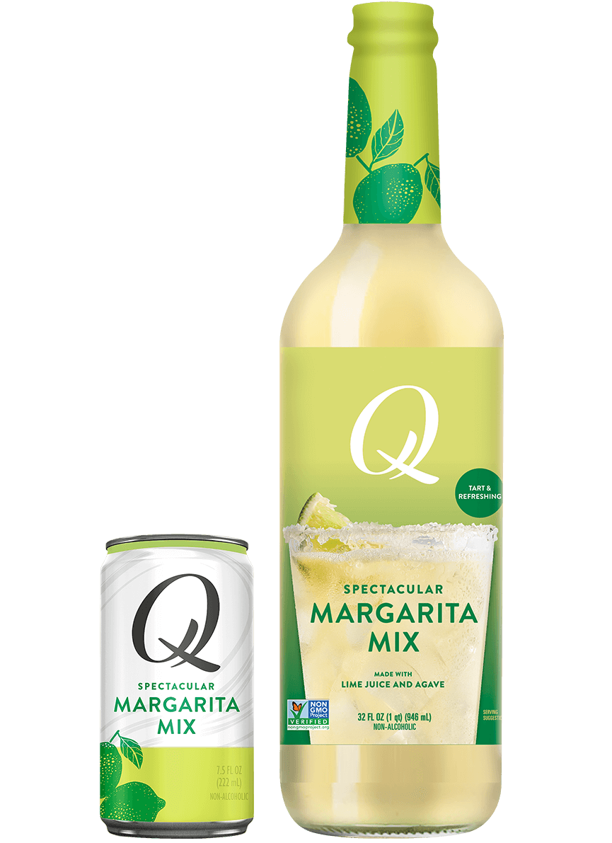QMixers Spectacular Margarita Mix, 7.5oz can and 32oz bottle