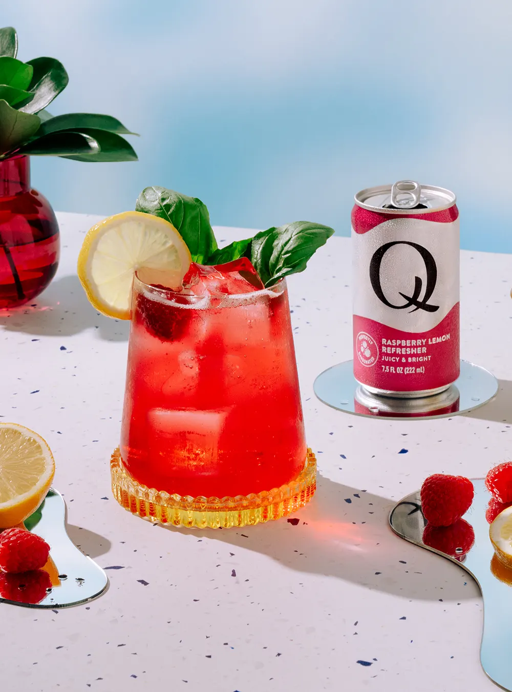 Raspberry Basil Refresher | QMixers